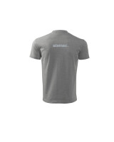 T-Shirt Herren grau melange Größe XL