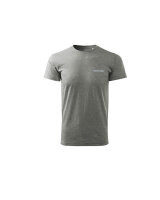T-Shirt Herren grau melange Größe 2XL