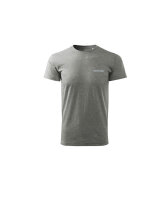 T-Shirt Herren grau melange Größe M