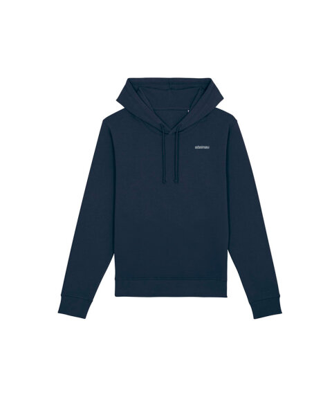 Pure Waste Unisex Kapuzen Sweater navy Größe M