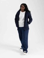 Pure Waste Unisex Kapuzen Sweatjacke navy Größe 4XL