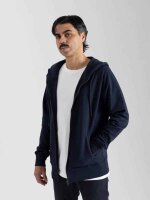 Pure Waste Unisex Kapuzen Sweatjacke navy Größe 4XL