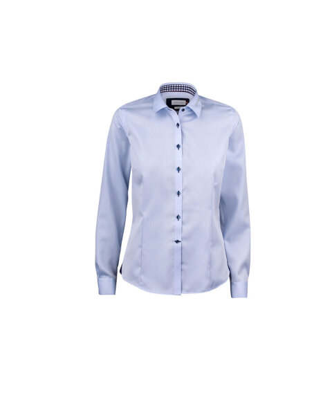 HARVEST & FROST Bluse Red Bow 20 Farbe hellblau Größe M